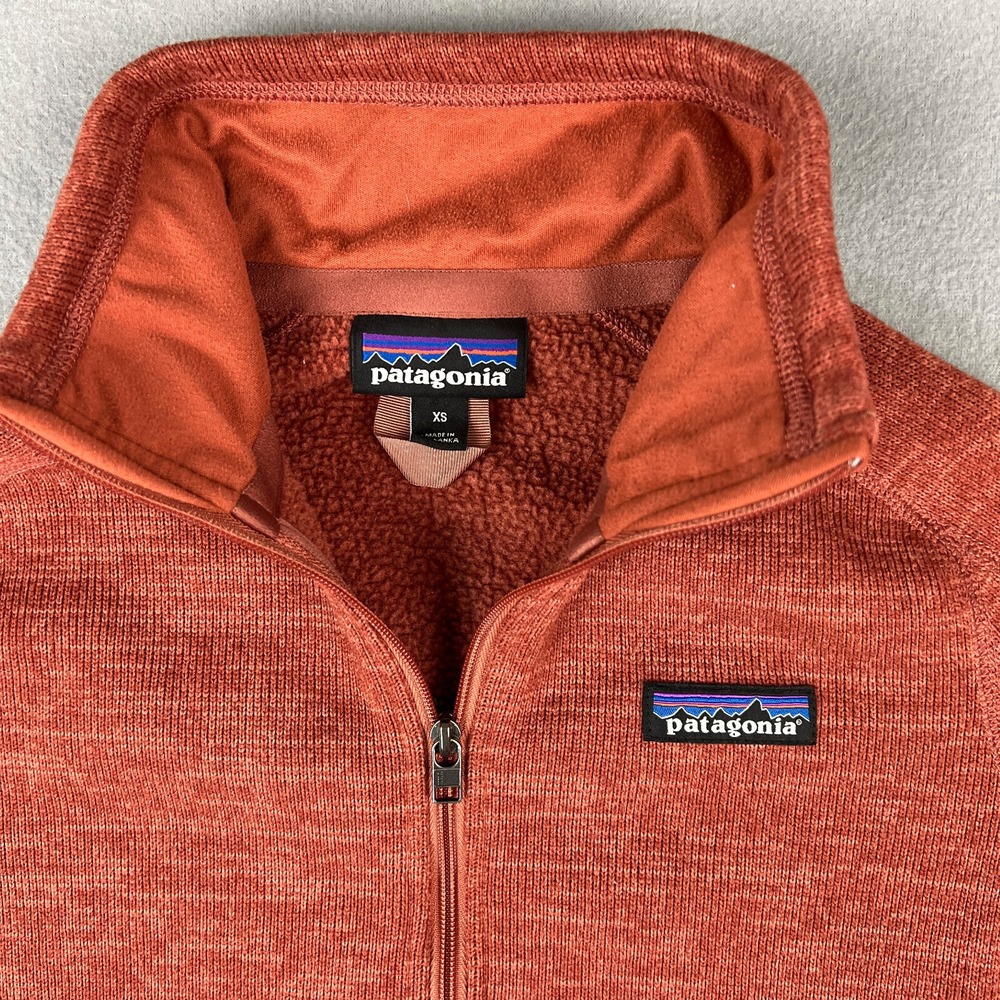 Patagonia‎ Better Sweater Womans XS 1/4 Zip Fleece Orange Outdoor Hiking Active - Picture 3 of 6